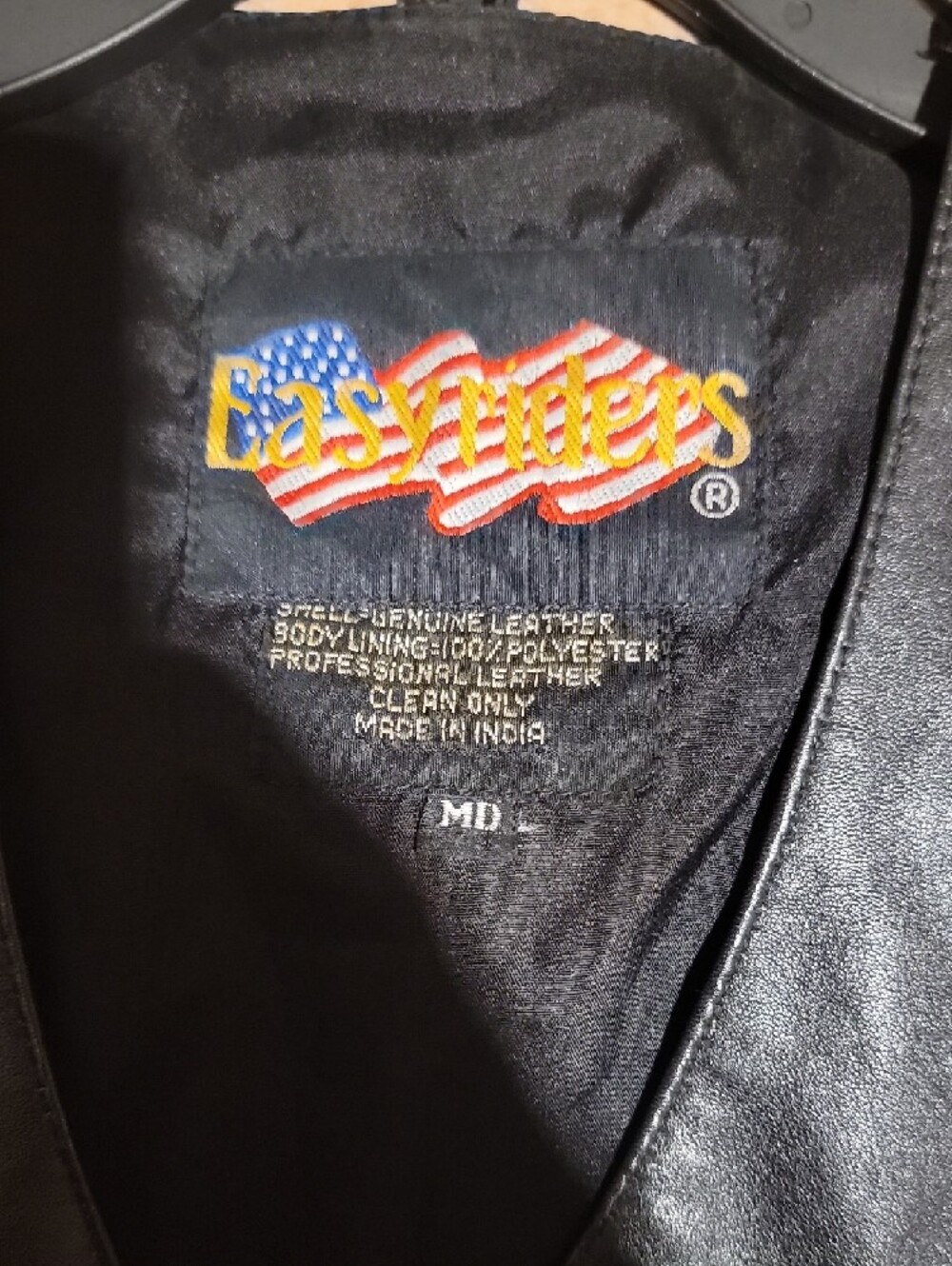 Fringe Leather Vest - Black - Picture 3 of 7